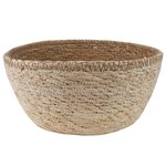 vidaXL Pot de plante avec poignées 2 pc Blanc Ø 22 x 20 cm