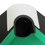 Billard américain avec retour de boules automatique et accessoires  220 x 123 x 80 cm - noir et tapis vert