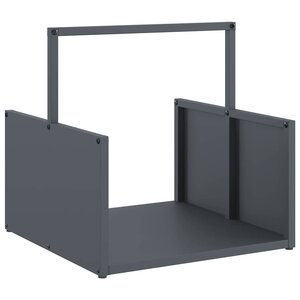 vidaXL Portant de bois chauffage anthracite 40x40x40 cm