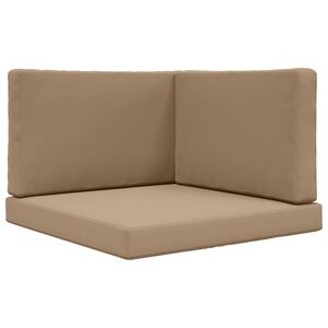 vidaXL Coussin de canapé d'extérieur Polyester Taupe 80 x 80 cm