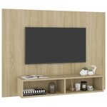 vidaXL Meuble TV mural Chêne Sonoma 120x23 5x90 cm Aggloméré