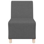 vidaXL Unité de Sofa Modulaire Sans Accoudoirs 2 Pièces Gris foncé