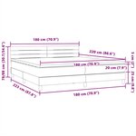 vidaXL Sommier à lattes de lit et matelas vert foncé 180x220cm velours
