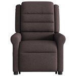 vidaXL Fauteuil inclinable électrique marron foncé tissu