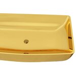 vidaXL Lavabo 71 x 38 x 13 5 cm Céramique Doré