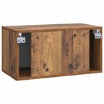 vidaXL Meuble TV mural Bois ancien 59 5 x 31 x 30 cm Bois d'ingénierie