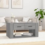 vidaXL Table basse Sonoma gris 80x50x40 cm Bois d'ingénierie