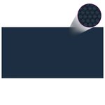 vidaXL Film solaire de piscine flottant PE 1000x500 cm Noir et bleu