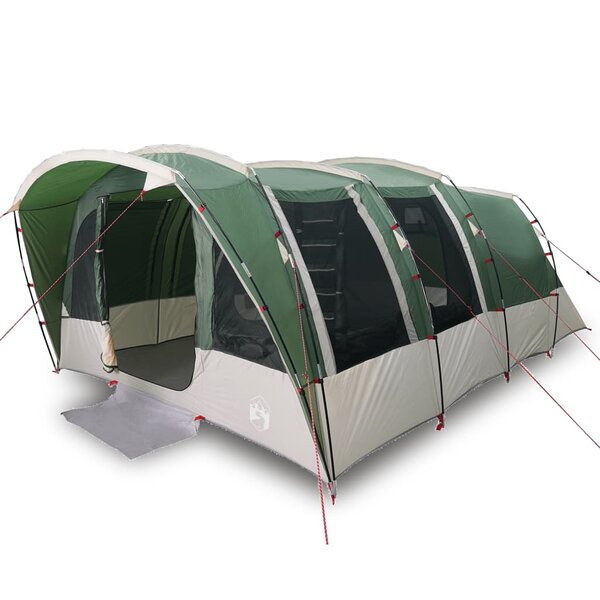 vidaXL Tente familiale tunnel 8 personnes vert imperméable