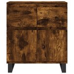vidaXL Buffet Chêne fumé 60x35x70 cm Bois d'ingénierie