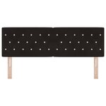 vidaXL Tête de Lit LED avec des lumières à LED Noir 80 cm Velours