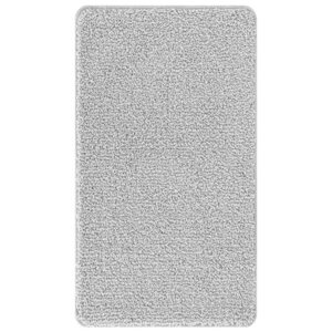 vidaXL Tapis de bain antidérapant Gris 70 x 120 cm PP