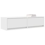 vidaXL Meuble TV Blanc 100 x 31 x 25.5 cm Bois d'ingénierie