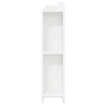 vidaXL Cabinet de Tête de Lit avec stockage Blanc Bois d’ingénierie