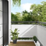 vidaXL Écran de balcon blanc 75x700 cm 100  polyester oxford