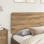 vidaXL Tête de lit Chêne artisanal 200 cm Bois d'ingénierie