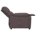 vidaXL Fauteuil inclinable Marron foncé Tissu