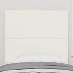 vidaXL Tête de lit Crème 80 cm Tissu en velours côtelé