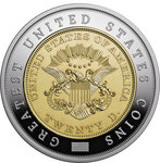 Monnaie 1849 LIBERTY HEAD DOUBLE EAGLE Greatest US Coins 2 Oz Argent 5$ Niue 2026 (PRÉCOMMANDE)