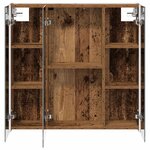 vidaXL Armoire Miroir de Salle de Bain Bois ancien 73.5 x 15.5 x 70 cm
