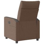 vidaXL Fauteuil inclinable Marron Tissu
