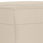 vidaXL Banc Crème 100x35x41 cm Tissu microfibre
