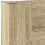 vidaXL Tête de lit avec étagère Chêne Sonoma 160 x 16 5 x 103 5 cm