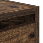 vidaXL Tables de chevet murales 2 Pièces chêne fumé 38x34x40 cm