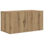 vidaXL Meuble TV Chêne Artisan Bois d'ingénierie Meuble TV Rectangulaire