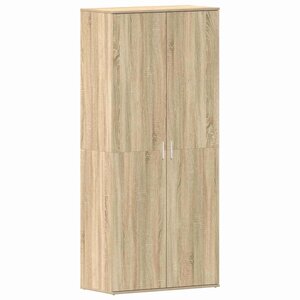 vidaXL Cabinet à chaussures Marron 80 x 39 x 180 cm Bois d'ingénierie