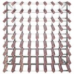 vidaXL Casier à bouteilles pour 72 bouteilles Marron Bois pin solide