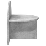 vidaXL Table de chevet Gris béton 40 x 35 5 x 45 5 cm