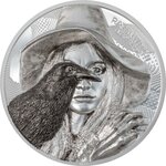 Pièce de monnaie en Argent 10 Dollars g 62.2 (2 oz) Millésime 2022 Eye of a Fairytale RAVEN WITCH