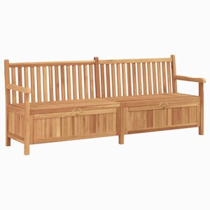 vidaXL Banc de Rangement de Jardin Marron 228 x 60 x 90 cm