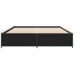 vidaXL Cadre de lit sans matelas noir 120x200 cm
