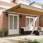 vidaXL Auvent Rétractable Multicolore 500 × 300 cm Polyester et Acier