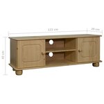 Vidaxl meuble tv 115x29x40 cm bois de pin massif