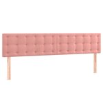 vidaXL Cadre de lit sans matelas rose 120x190 cm velours