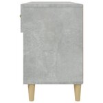 vidaXL Armoire à chaussures Gris béton 102x35x55 cm Bois d'ingénierie