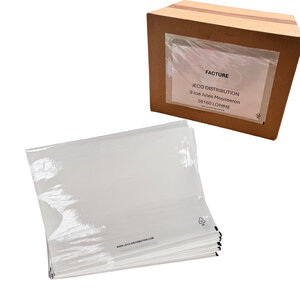 Lot de 50 Pochettes porte document A5 auto adhésive