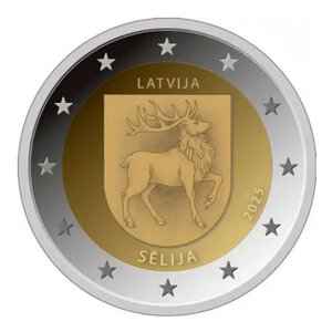 2 euros commémorative Lettonie 2025 - Selija.