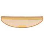 vidaXL Tapis d'escalier 15 pièces 65 x 21 x 4 cm Sisal demi-rond grand