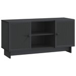 vidaXL Meuble TV 102 x 34 5 x 50 cm Noir Bois d'ingénierie