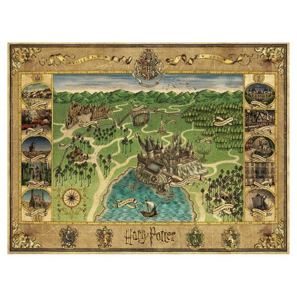 1500 p  La carte de Poudlard  Harry Potter