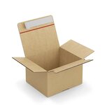 Caisse carton brune simple cannelure raja 26x20x18 cm (lot de 25)