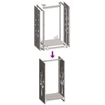vidaXL Portant de bois chauffage anthracite 40x30x80 cm