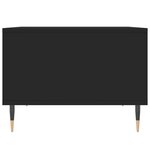 vidaXL Table basse Noir 60x50x36 5 cm Bois d'ingénierie
