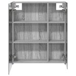 vidaXL Armoire Miroir de Salle de Bain Gris Sonoma 60 x 14 5 x 70 cm