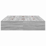 vidaXL Cadre de lit Sonoma gris 190 x 140 x 31 5 cm Bois d'ingénierie