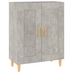 vidaXL Buffet Gris béton 69 5x34x90 cm Bois d'ingénierie
